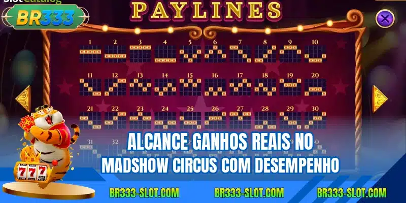 Alcance ganhos reais no Madshow Circus com desempenho