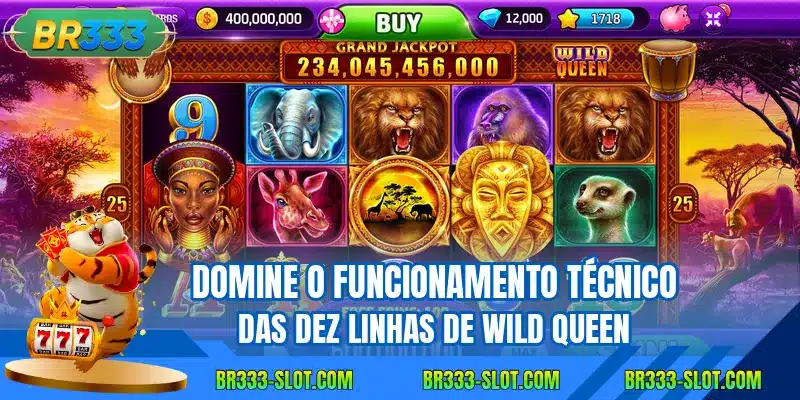 Domine o funcionamento técnico das dez linhas de Wild Queen