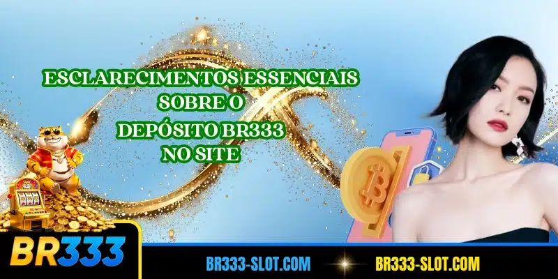 Esclarecimentos essenciais sobre o depósito BR333 no site