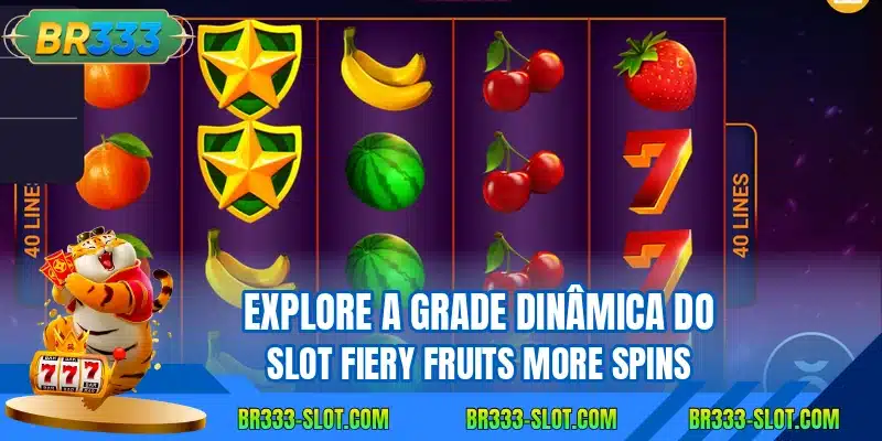 Explore a grade dinâmica do slot Fiery Fruits More Spins