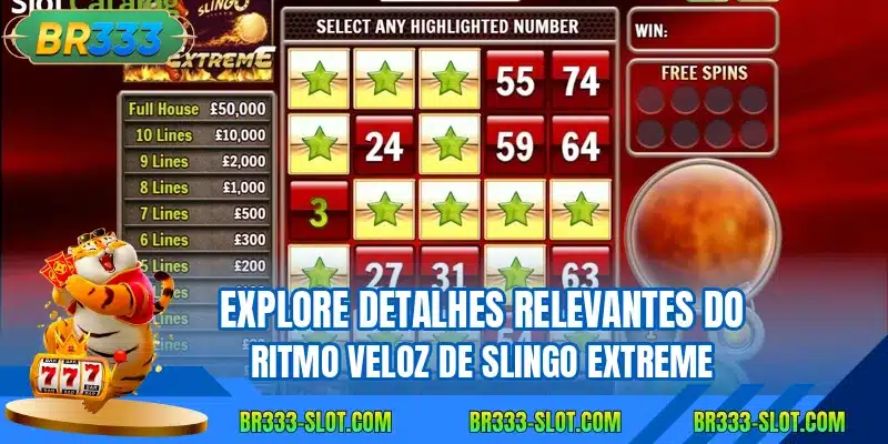 Explore detalhes relevantes do ritmo veloz de Slingo Extreme