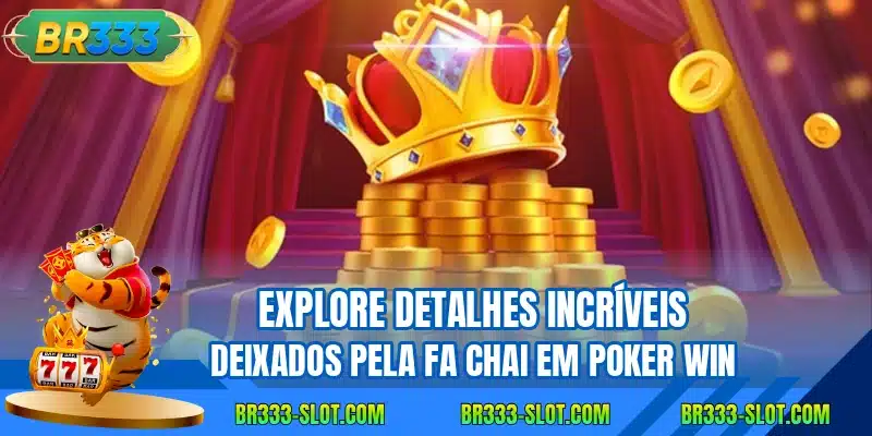 Explore detalhes incríveis deixados pela fa chai em Poker Win